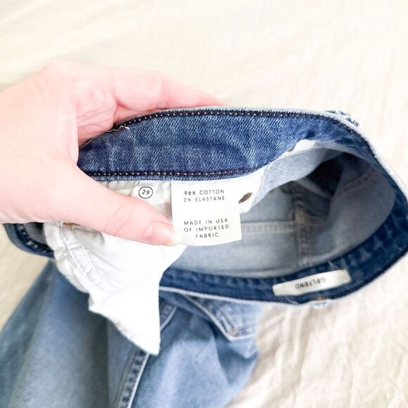 GRLFRND Revolve Naomi High Rise Jeans 29 Petite Cropped Destroyed Blogger Fave - Picture 11 of 12